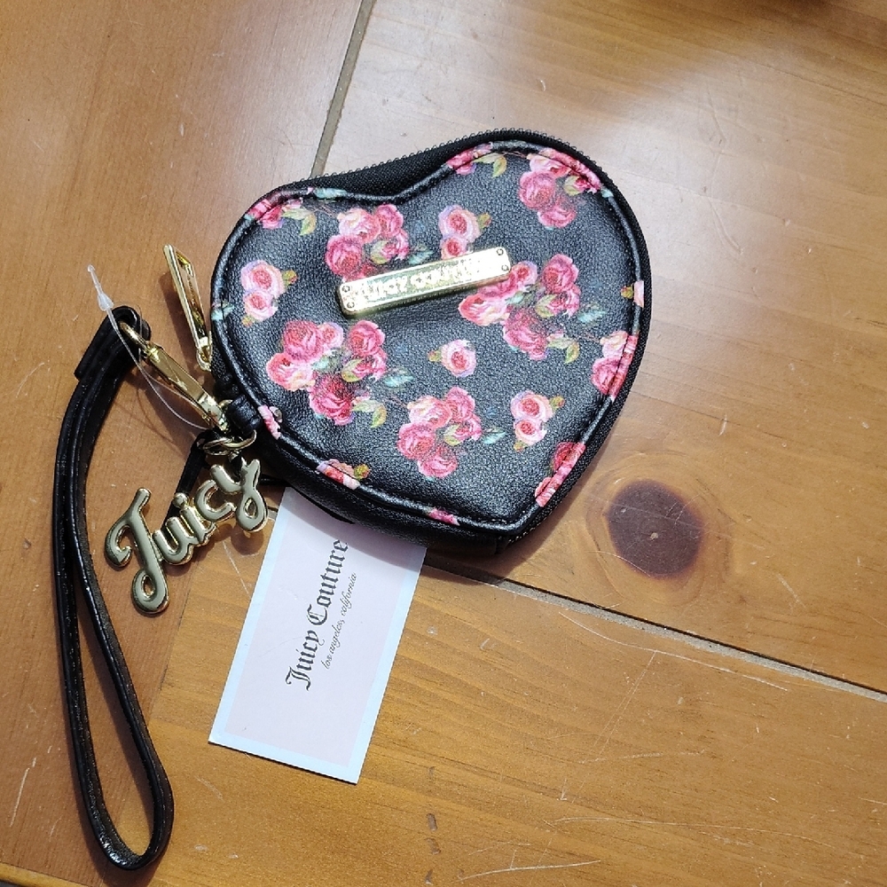 Juicy Couture Black and Pink Heart Key Holder